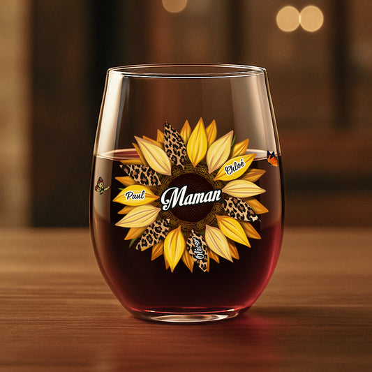3827IFR1 verre a vin sans pied personnalise tournesol_ pour maman mamie 3827ikl5a