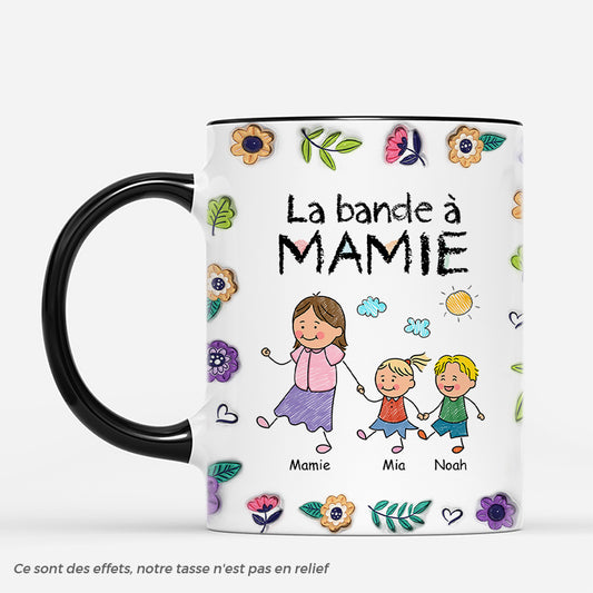 3850MFR2 mug personnalise pour maman mamie la bande a maman design 3d style naif 3850m3t8a