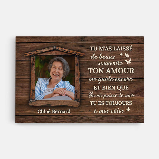 3857FR1 toile personnalisee commemorative toujours a mes cotes avec photo 3857