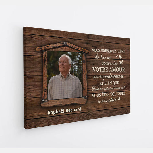 3857FR2 toile personnalisee commemorative toujours a mes cotes avec photo 3857