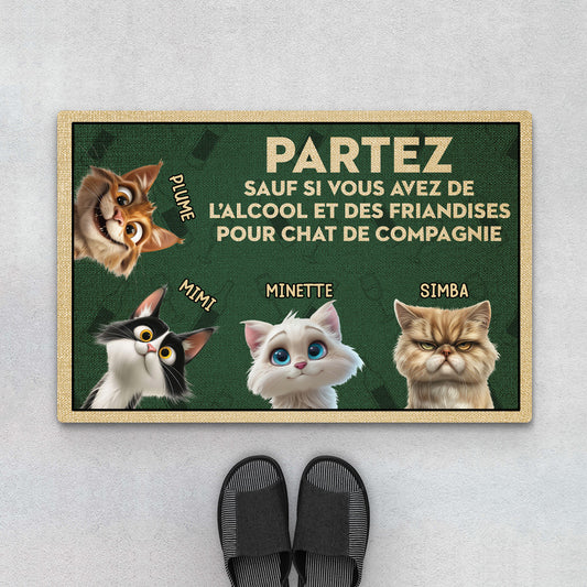 3871DFR1 paillasson personnalise chat partez sauf si 3871DTT5C