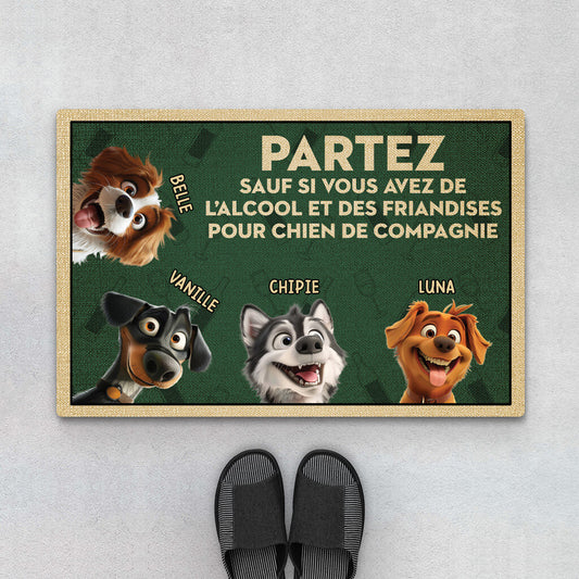 3871DFR1 paillasson personnalise chien partez sauf si 3871DTT5C