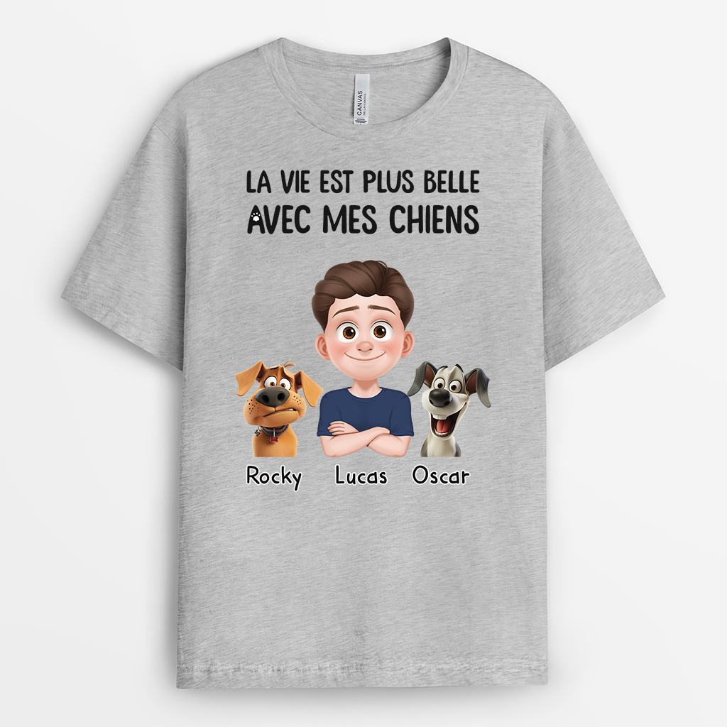 3903AFR2 t shirt chien personnalise la vie est plus belle design cartoon 3903a5n0c_441b1bc1 3276 4824 a57e 5926456d5e93