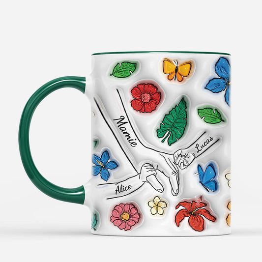 3994MFR2 effet dimpression 3d mug maman personnalise maman fleur eclatante 3994M3T5A