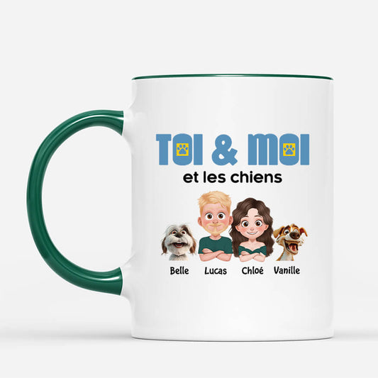 3996MFR2 mug personnalise toi et moi et notre chien 3996M