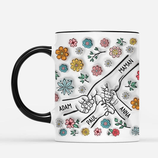 4002MFR2 effet dimpression 3d mug maman personnalise maman fleur neutre 4002m3i5a