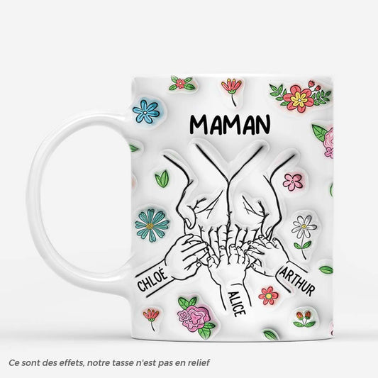 4035MFR1 effet dimpression 3d mug personnalise maman mains touchant design colore 4035M8L5A_3c189d5e d6f2 48d6 b3db f27a97abd330