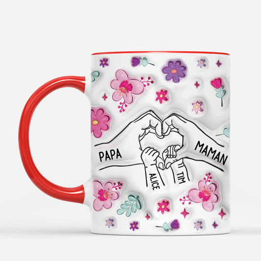 4062MFR2 effet dimpression 3d mug personnalise famille mains coeur et fleurs violettes 4062M8L5I_430ad7d0 86f5 47c0 b136 f19660afd4c3