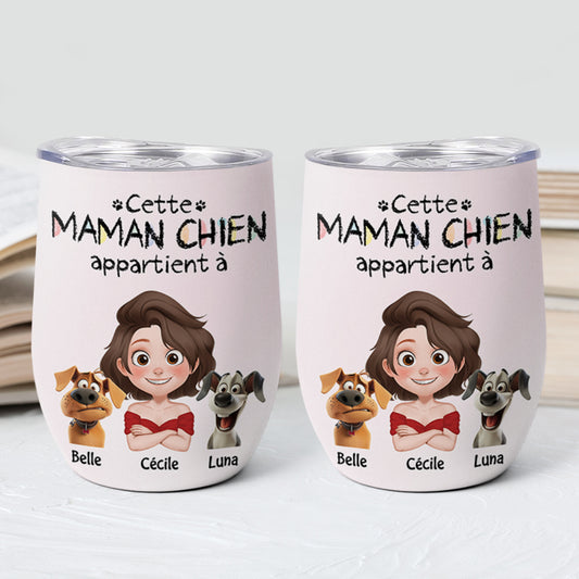 4071TFR2 mug isotherme 355ml personnalise ce papa chien appartient a design cartoon 4071t8i0c