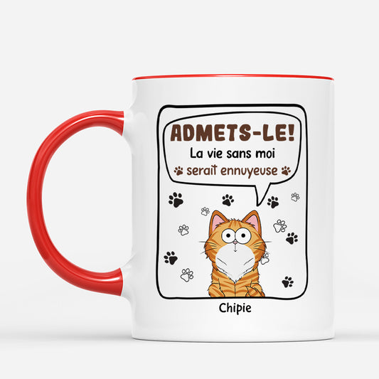 4128MFR2 mug personnalise la vie serait ennuyeuse sans nous chat mignon 4128mtl8c_cfc788ca e924 48b0 99b9 b3a1e5a97451