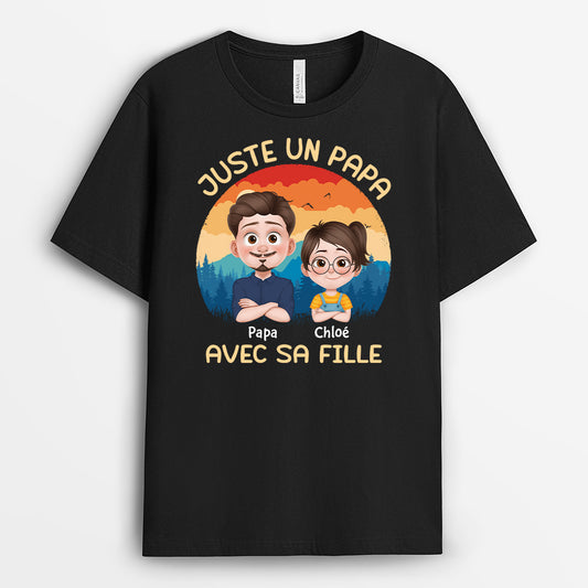 4168AFR1 mug personnalise juste un papa et sa fille design cartoon 4168a6i0b