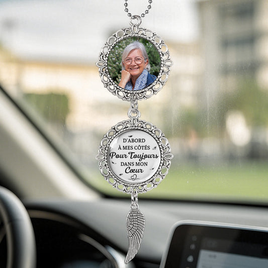 4182OFR1 pendentif voiture personnalise tu es en paix cadeau commomeratif photo 4182o8t5a