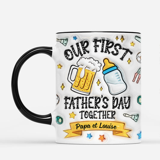4215MFR2 effet dimpression 3d mug personnalise papa our first fathers day together 4215m3t5b_4a20fabe 9c24 45ae 8f5f b8470987877a