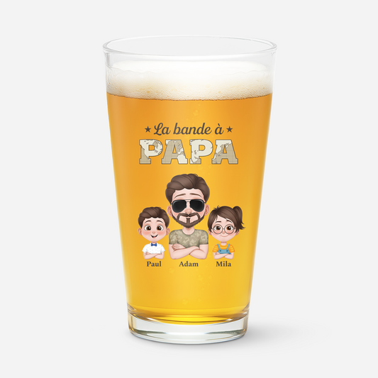 4231IFR1 verre a biere personnalise_ papa la bande a papa soldat 4231i