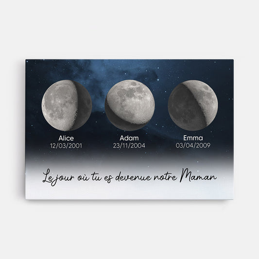 4312CFR1 toile personnalise maman et papa le jour special design lunaison 4312c6t5a_9f6506dd 9e0b 49a4 8da2 828cdfc00ac2
