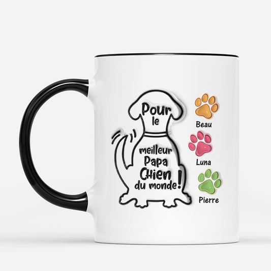 4313MFR2 mug personnalise avec chien pour la meilleure maman chien du monde 4313m