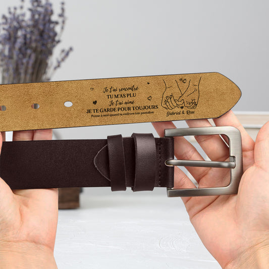 4371JFR2 ceinture en cuir gravee je te garde pour toujours 4371j6img