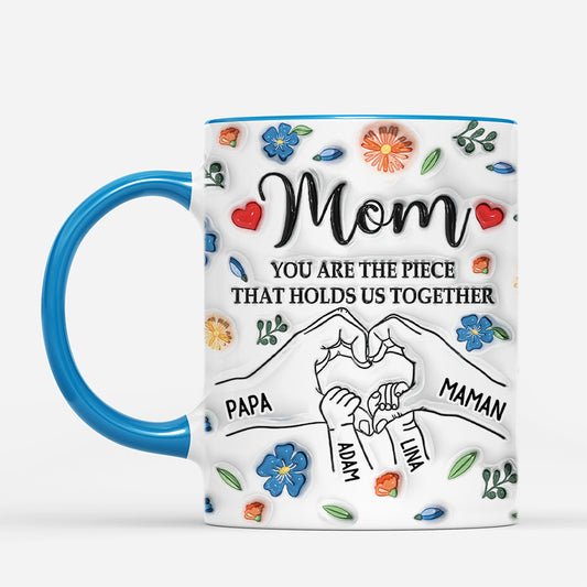 4399MFR2 mug personnalise pour maman tu es la piece qui nous unit 3d 4399m3q5a