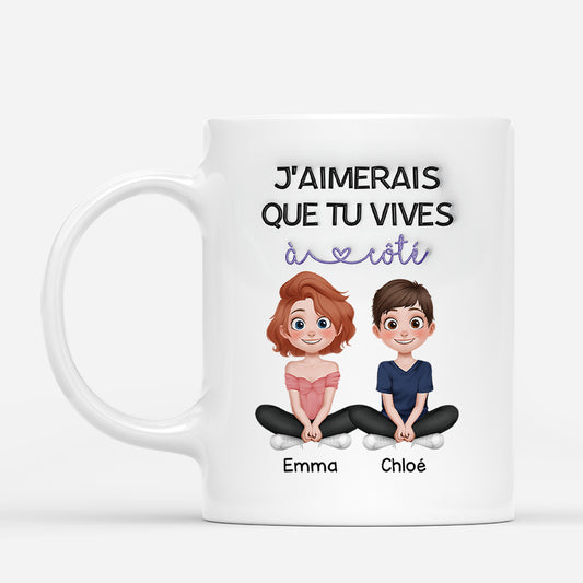 4400MFR1 mug meilleure amie personnalise vivre a cote design cartoon simple 4400m3q0f_abe1bfdd aab4 4a7f b68b 198260021263