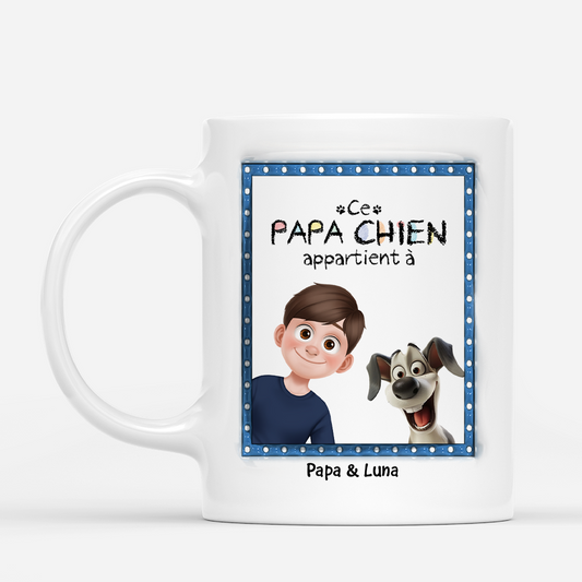 4470MFR1 mug personnalise cette maman chien mignon appartient a design cartoon 4470m8n5c