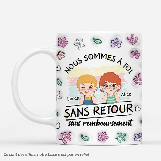 4471MFR1 effet dimpression 3d mug personnalise nous sommes a maman papa 4471m3h0a