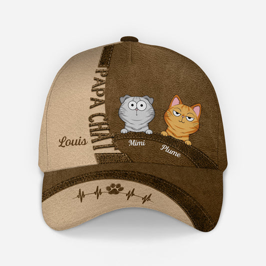 4505JFR2 casquette personnalisee mamanpapa chat 4505j5ttd