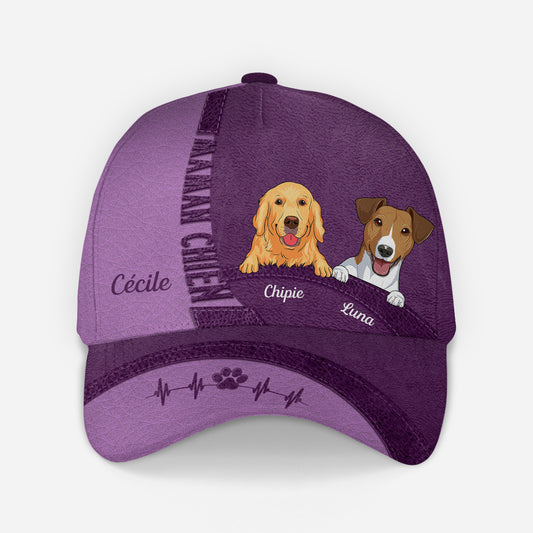 4505JFR2 casquette personnalisee mamanpapa chien 4505j5ttc