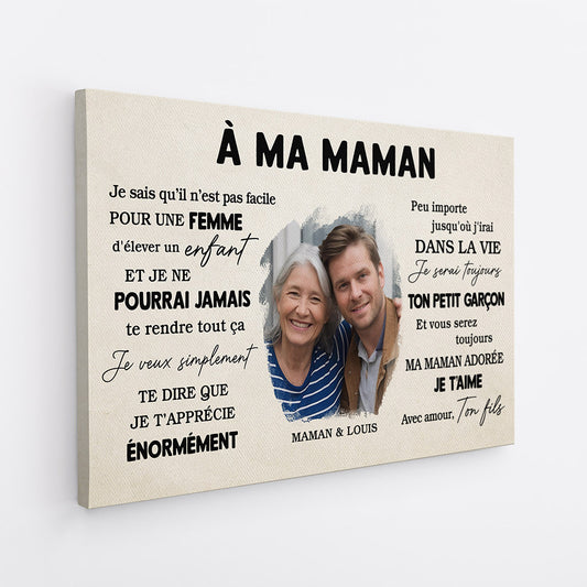 4515CFR2 toile personnalisee a mon papa soldat veteran 4515c6qnb