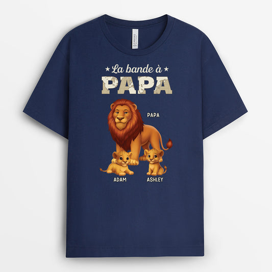 4555AFR2 t shirt la bande a papy lions design cartoon 4555a6l8b