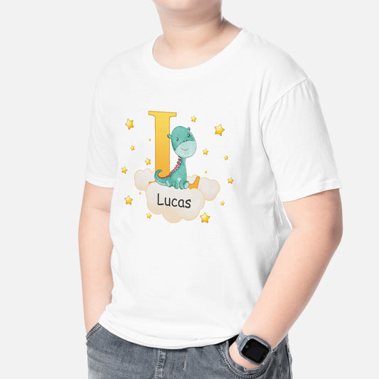 4606AFR2 t shirt enfant personnalise linitiale de son prenom dans le ciel 4606akv0k