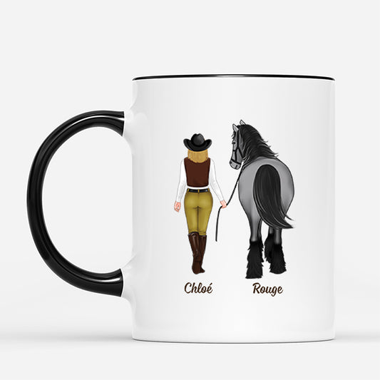 4622MFR2 mug personnalise pour homme meilleure vie avec un cheval 4622mkk8b