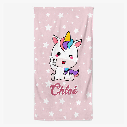 4648BFR2 serviette de plage personnalisee licorne 4648b5l0k_8fe45439 5e91 41c7 8549 b681e5d613ac