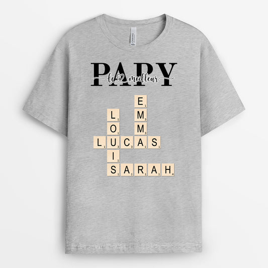 4884AFR2 t shirt personnalise meilleur papa cadeau mots croises 4884a_60de7d6a 658e 4494 b524 bb4de61dfd6f