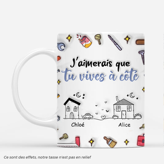 4913MFR1 effet dimpression 3d mug personnalise meilleur ami vivre a cote avec outils 4913mkm5f