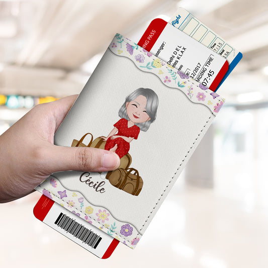 4963OFR2 porte passeport personnalise femme version florale 4963o3mna