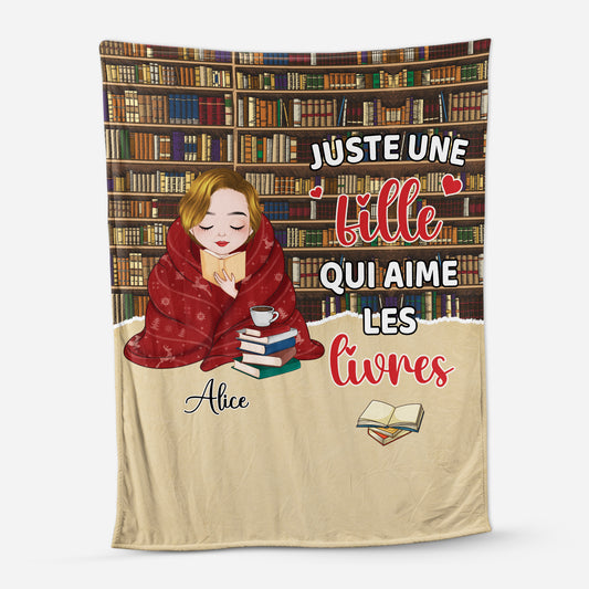 5002BFR1 plaid personnalise pour femme juste une fille qui aime les livres 5002b_f1aa837c 388e 45f6 84af c54f818a5148