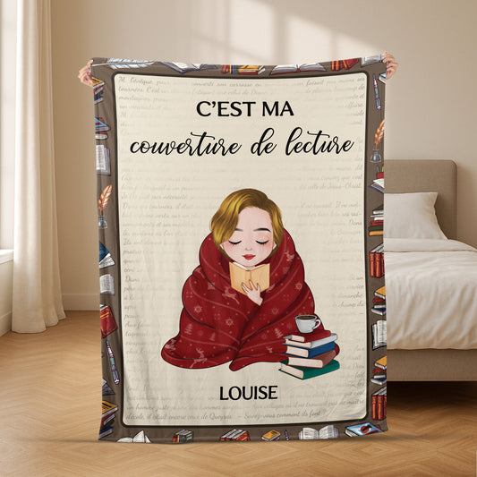5012BFR2 plaid personnalise pour femme ma couverture de lecture 5012b8lna