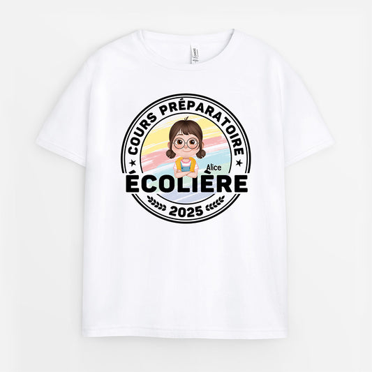 5016AFR2 t shirt personnalise enfant ecolier ecoliere design cartoon 5016a3mk