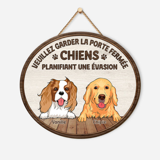 5035QFR1 plaque en bois personnalisee avec chien a suspendre fermer la porte svp 5035q8qnc_e0b6c401 e9e6 4f1f 90a5 82293fb5823d