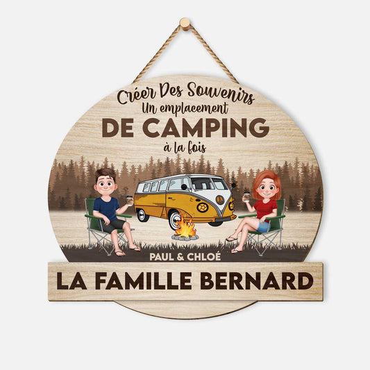 5055QFR1 plaque en bois personnalisee pour couple a suspendre creer des souvenirs 5055qtgag