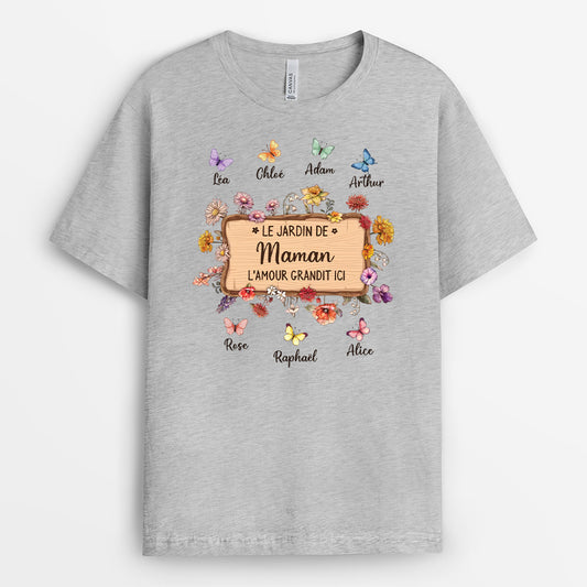 5056AFR2 t shirt mamie personnalise_ le jardin de mamie et maman 5056a8laa