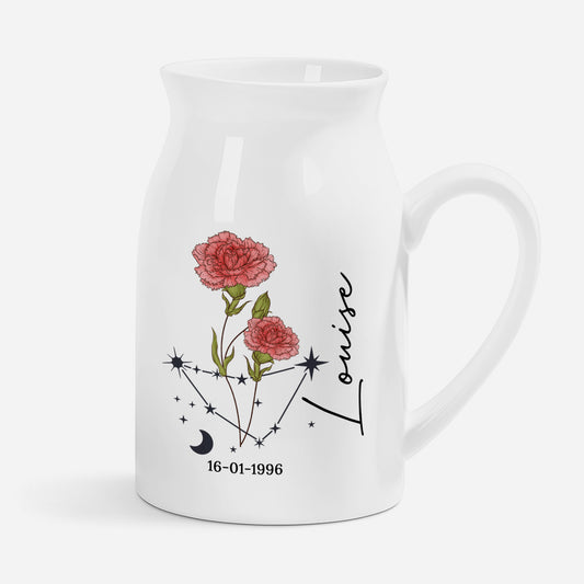 5073OFR1 vase personnalise pour femme zodiaque version florale 5073o8l7a