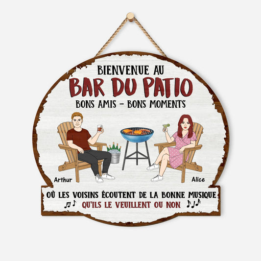 5111QFR1 plaque en bois personnalisee couple a suspendre bons amis bons moments 5111q6kai