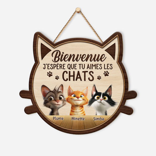 5121QFR1 plaque en bois personnalisee a suspendre jespere que tu aimes les chats 5121q3ymd