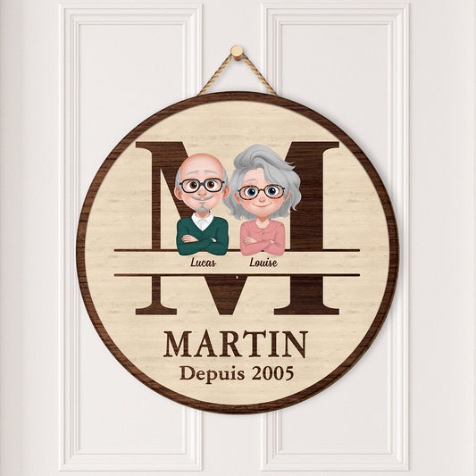 5126QFR2 plaque en bois personnalisee a suspendre famille depuis design cartoon 5126q3gni_394bc19f 3e86 42bb 9460 1db45e4f8241