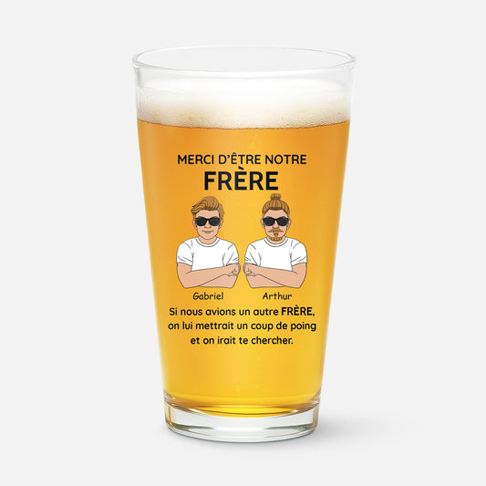 5145IFR1 verre a biere personnalise pour homme merci d_etre mon frere 5145ikq0b