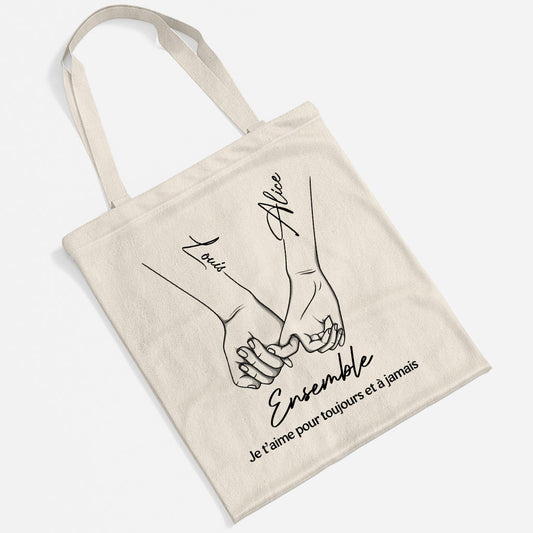 5150BFR1 de notre premier baiser tote bag personnalise couple 5150btfng_2d0f9fd0 ebd3 4e8a 833e 434a48749d67