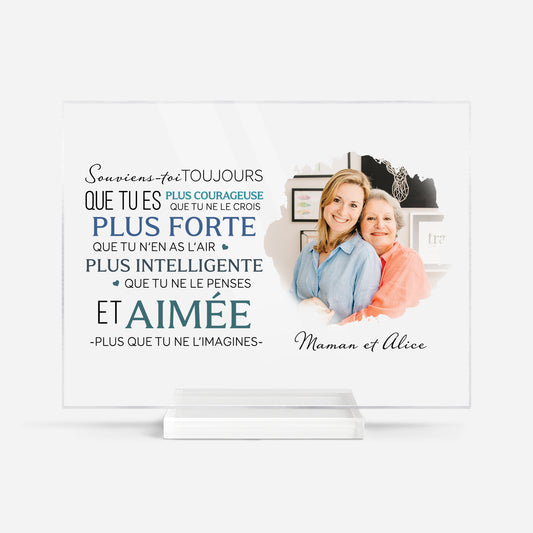 5163RFR1 plaque en acrylique personnalisee femme plus que tu penses 5163r36za
