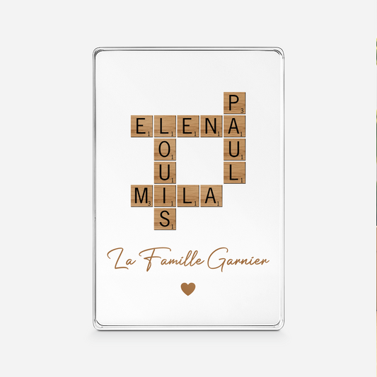 5170RFR1 plaque en acrylique personnalisee papa il garde leurs coeurs pour toujours 5170rth5i