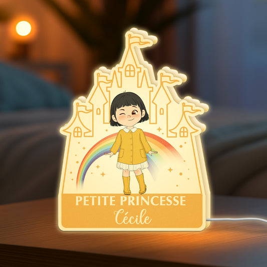 5248LFR2 lightbox personnalisable pour fille petite princesse 5248lkgzk